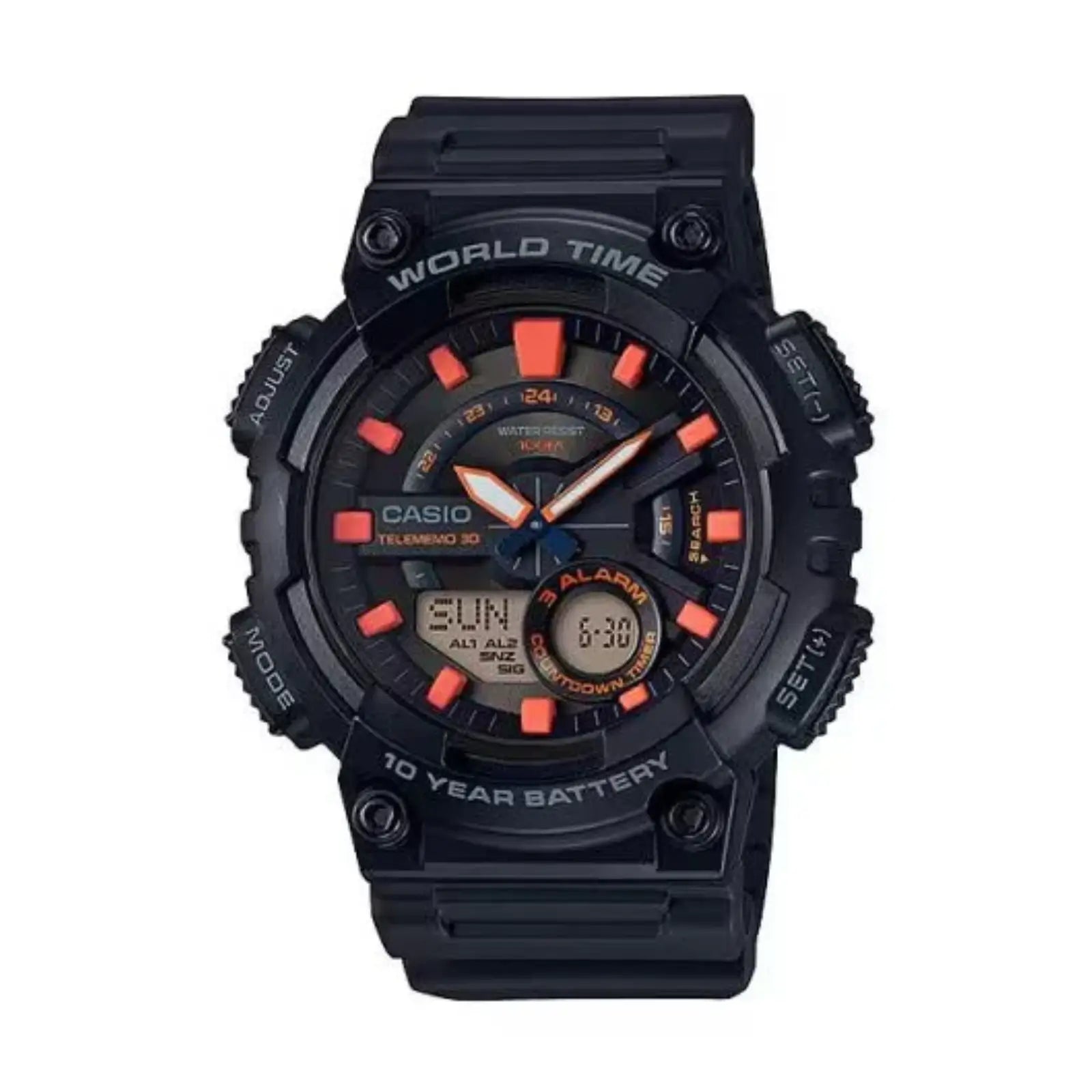 CASIO  Youth Combination ( AEQ-110W-1A2VDF ) Analog-Digital Watch - For Men AD221