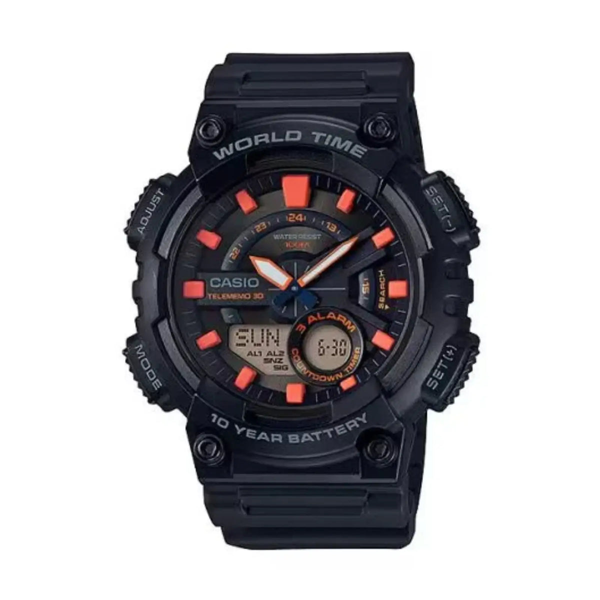 CASIO  Youth Combination ( AEQ-110W-1A2VDF ) Analog-Digital Watch - For Men AD221