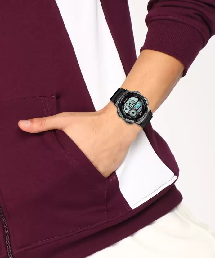 CASIO  Youth Digital ( AE-1000W-1BVDF ) Digital Watch - For Men D081