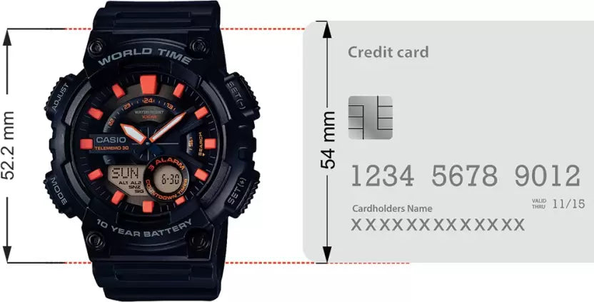 CASIO  Youth Combination ( AEQ-110W-1A2VDF ) Analog-Digital Watch - For Men AD221