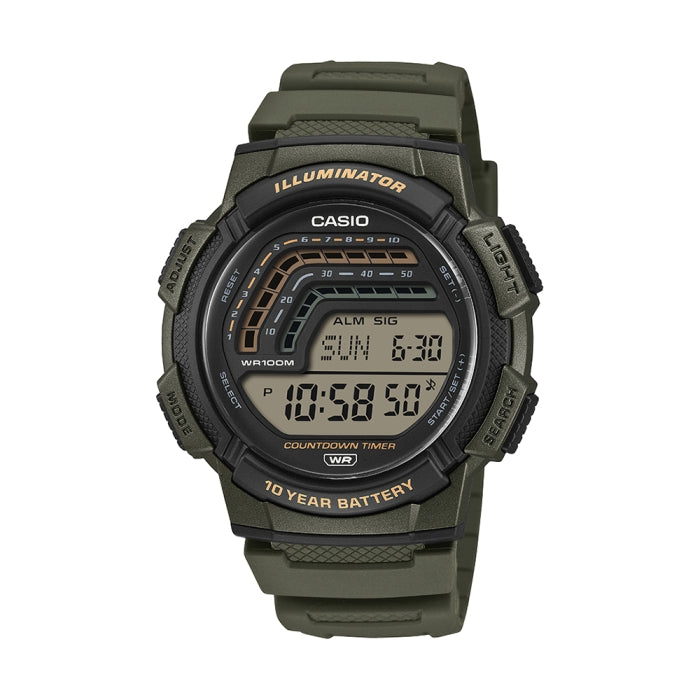 CASIO Men Watch WS-1800-3AVDF